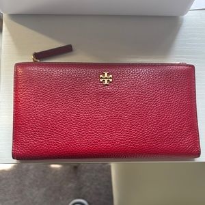 Tory Burch Red Leather Wallet